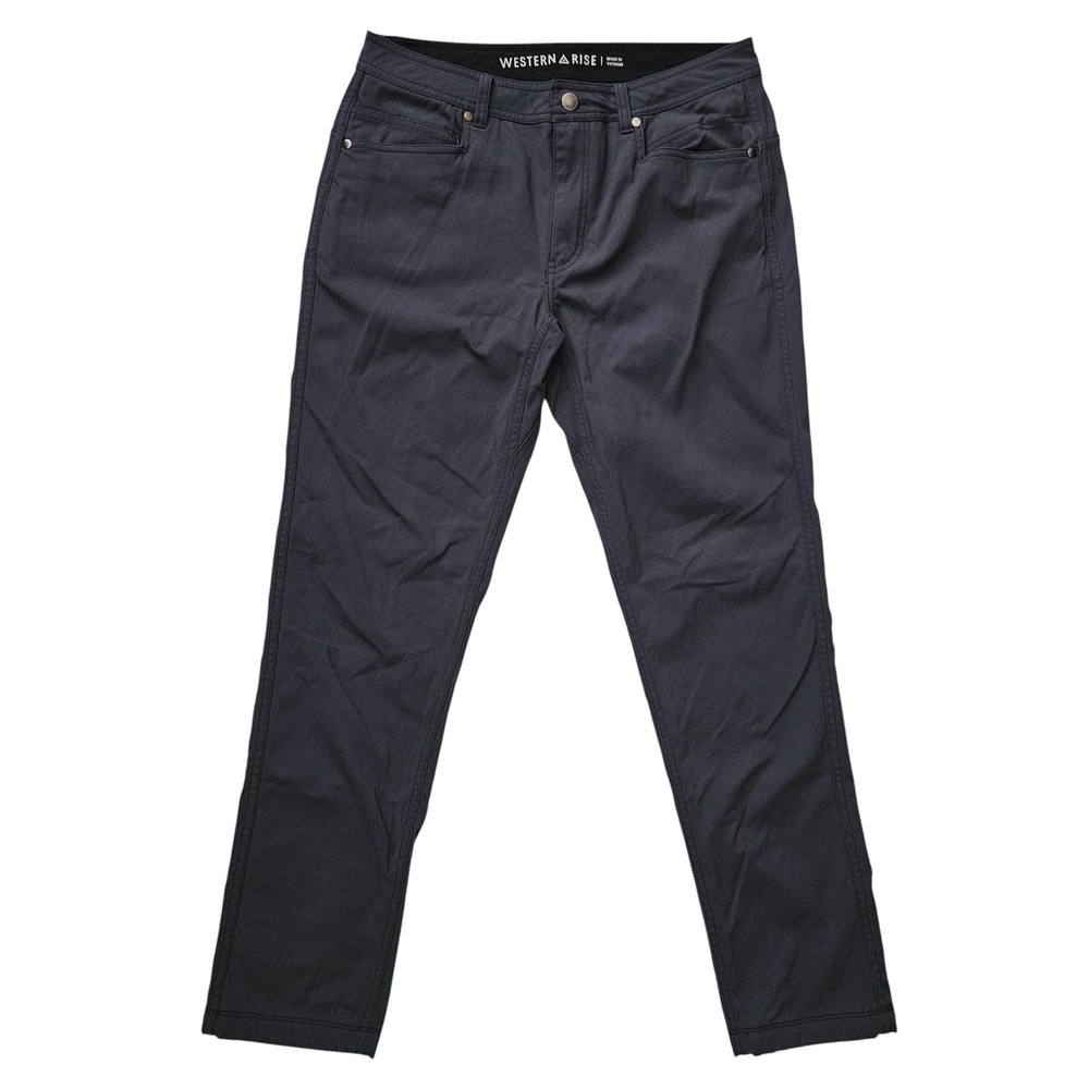 Western Rise Mens 32x30 AT Pants Blue Gray Chino Golf Hiking Performance Stretch
